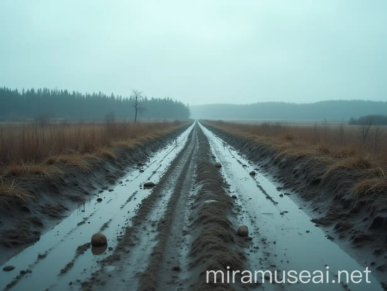 Napoleonic Armys Muddy Path Through Russian Steppes