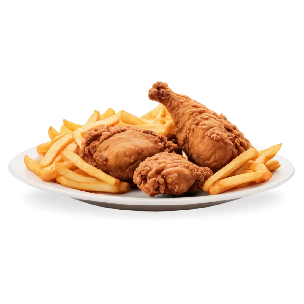 Delicious-Fried-Chicken-with-French-Fries-PNG-Image-HighQuality-Food-Graphic-for-Web-Use