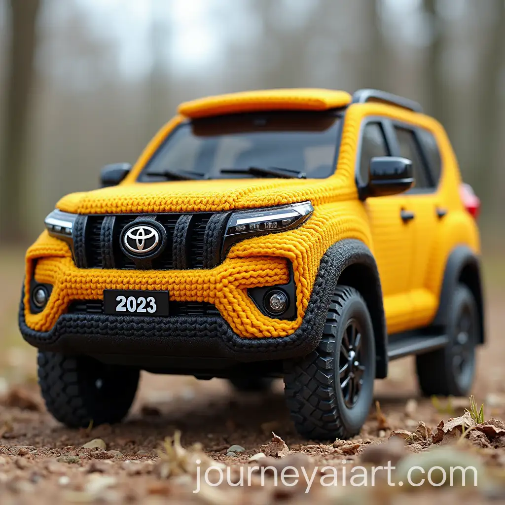 Toyota-Land-Cruiser-Prado-2024-Tec-Edition-in-Yellow-Knit-Car-Design-Highly-Detailed-8K