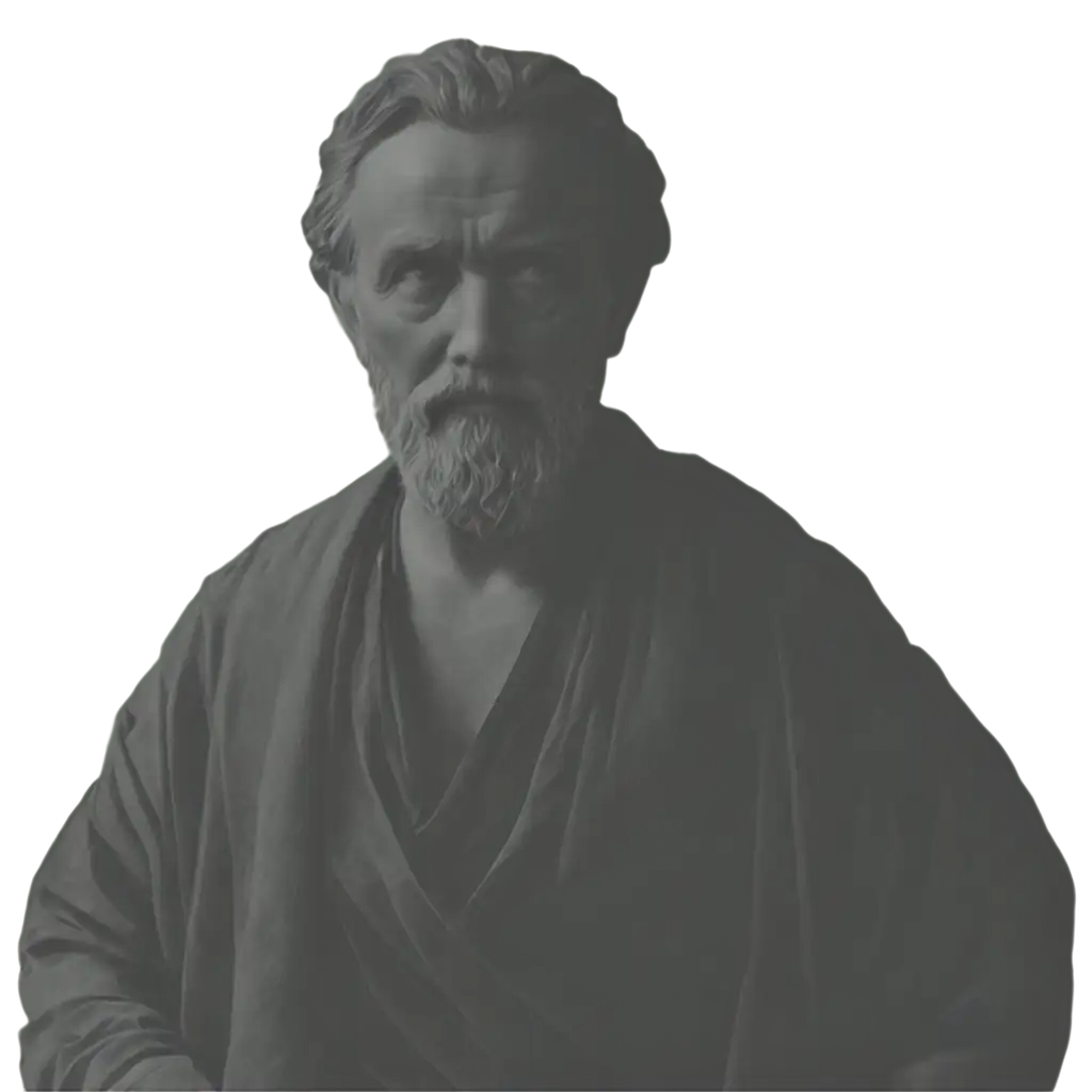 Black-and-White-Philosopher-PNG-Image-for-Diverse-Applications