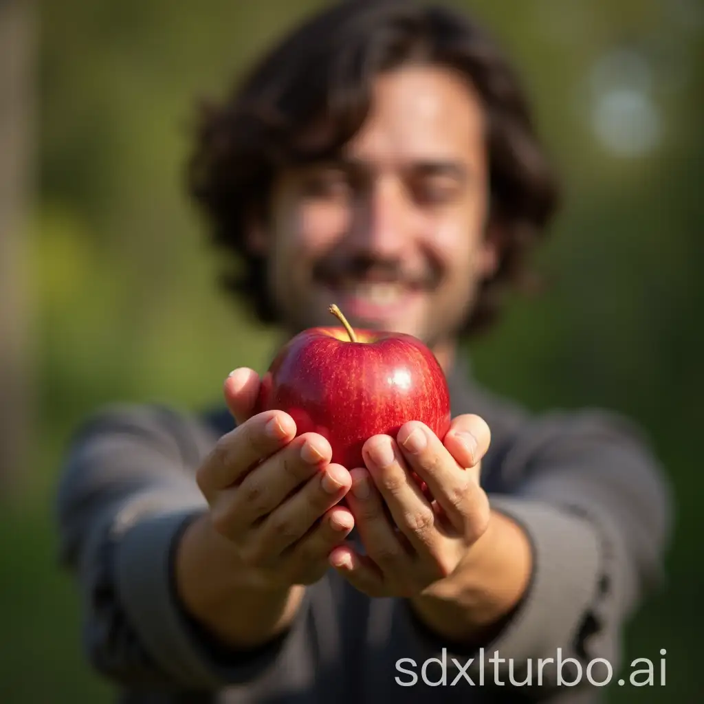 Man-Holding-Delicious-Apple