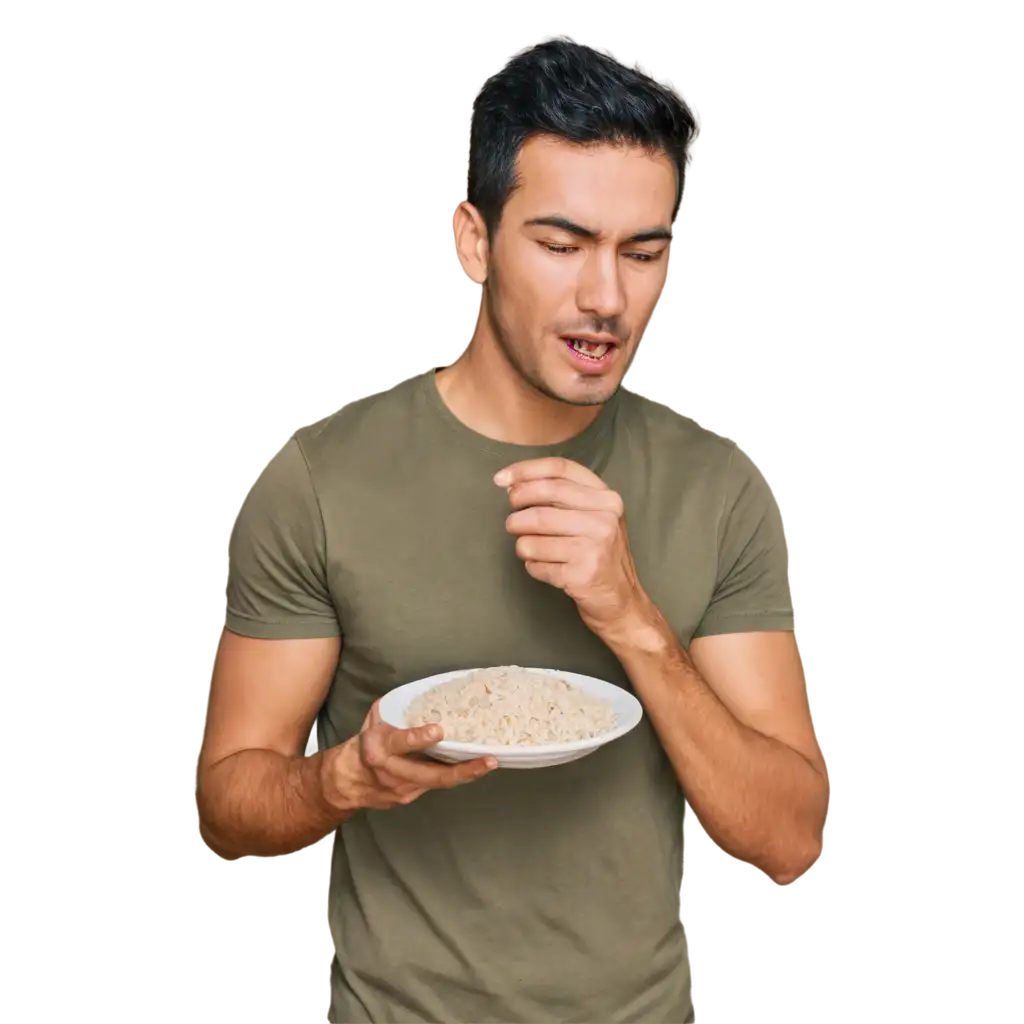 HighQuality-PNG-Image-of-a-Man-Eating-Rice-AI-Art-Prompt