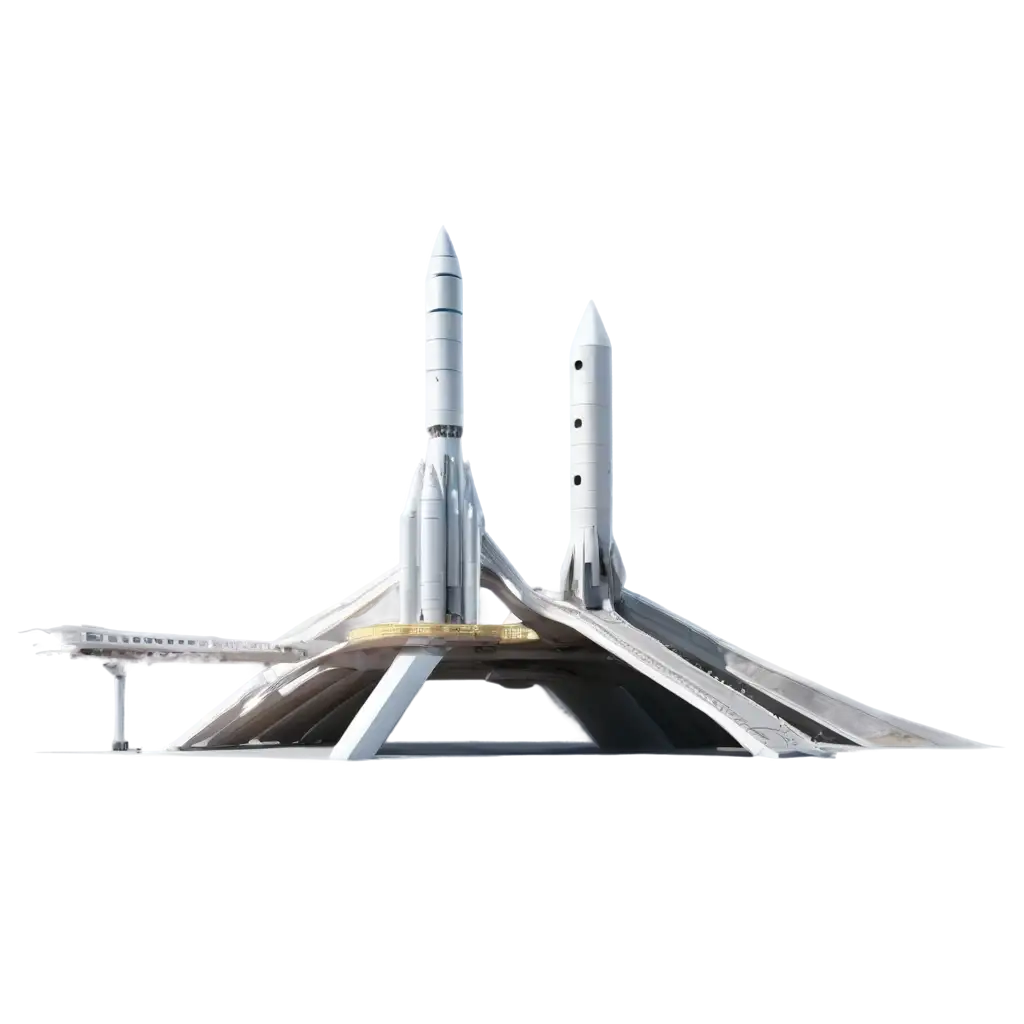 Realistic-White-Spaceport-with-Space-Rocket-PNG-Image-Explore-the-Futuristic-Frontier