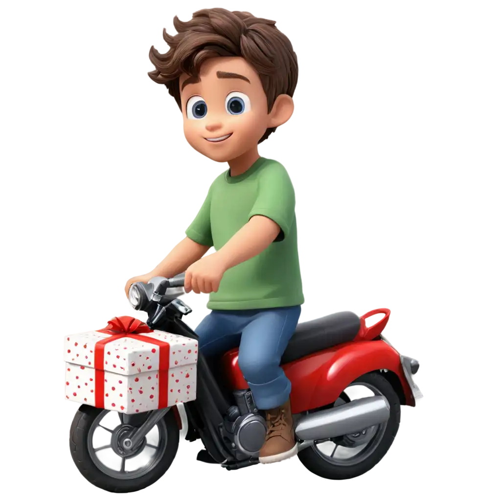 PNG-Image-of-a-Motoboy-Delivering-a-Present-AI-Art-Prompt