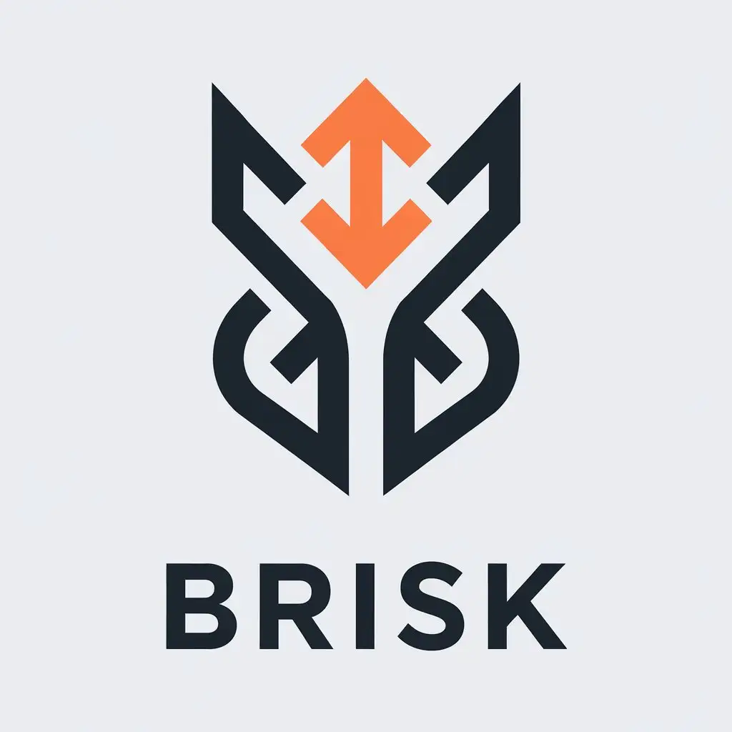 LOGO Design for Brisk Vector Banking Logo with Modern Aesthetic and Clear Background