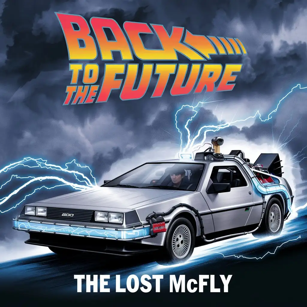 Back-To-The-Future-The-Lost-McFly-DeLorean-Time-Travel-Scene-with-Blue-Electricity