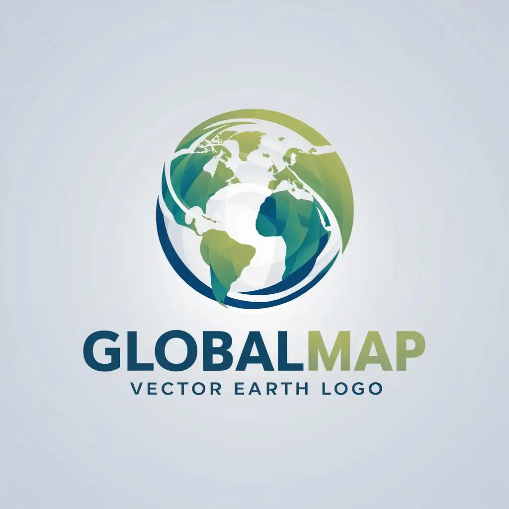 LOGO Design for GLOBALMAP Modern Earthy Tones with Global Representation