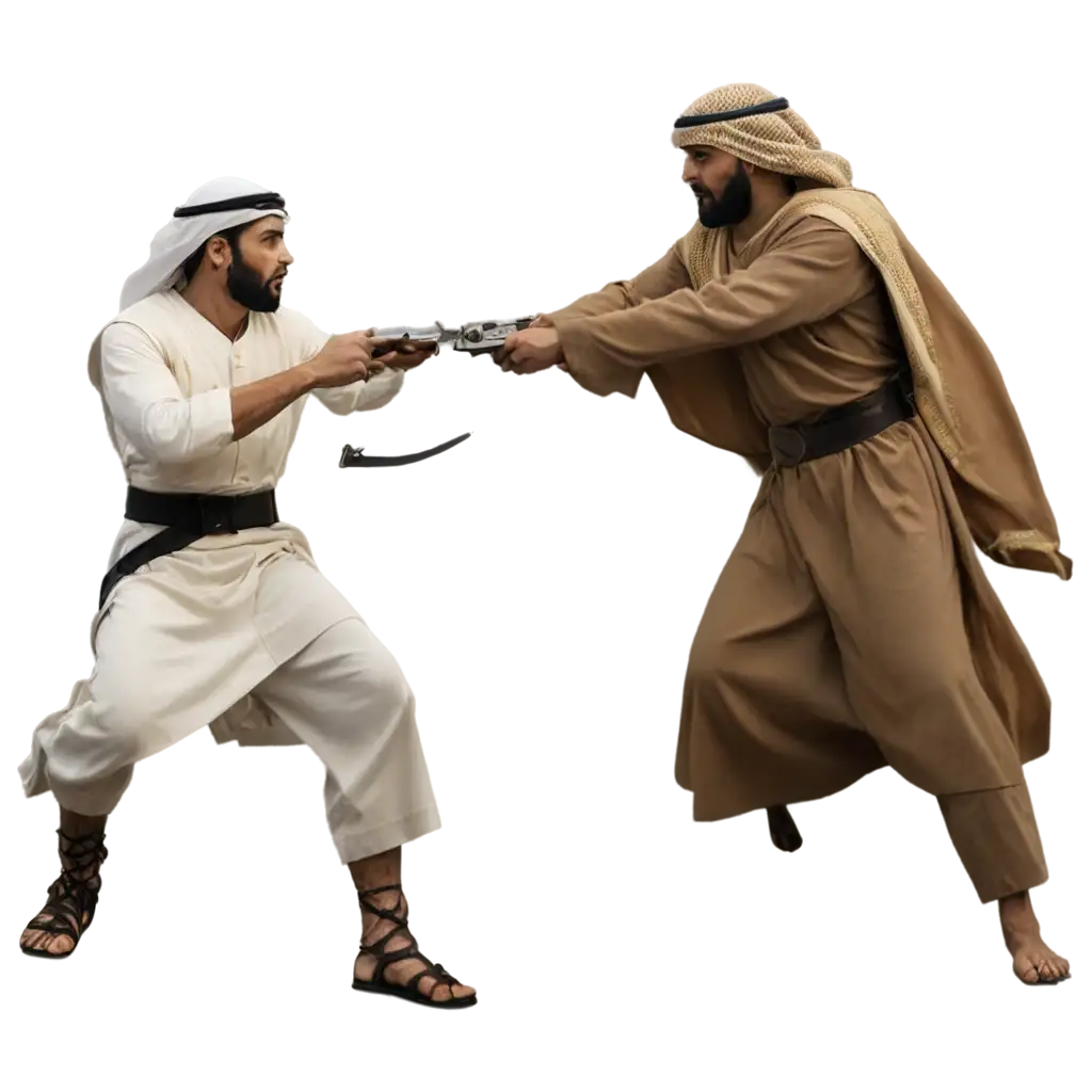 Battle-of-BadrAI-Art-Prompt-Analysis-PNG-Image-HighQuality-Historical-Representation-for-Digital-Use
