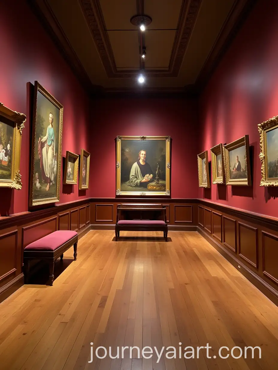 Interior-of-Museum-with-Wooden-Floors-and-Artistic-Atmosphere