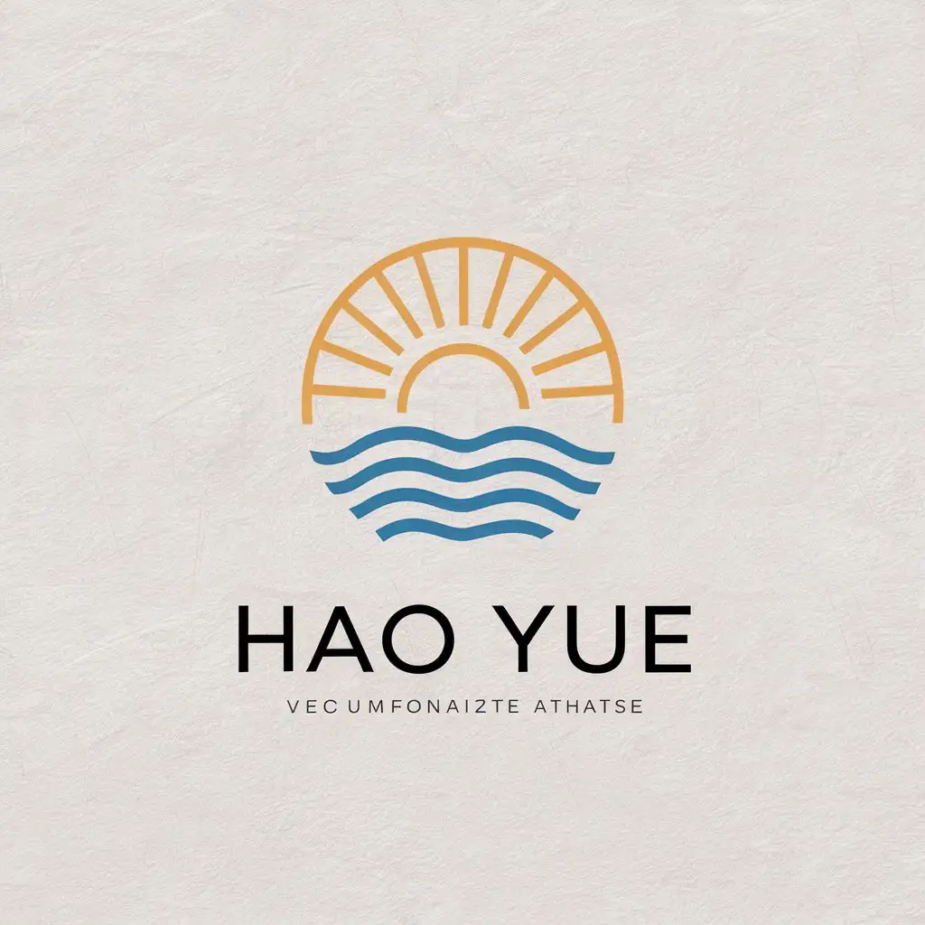 LOGO-Design-for-Hao-Yue-Sunlight-Clean-Tidy-Ocean-Theme