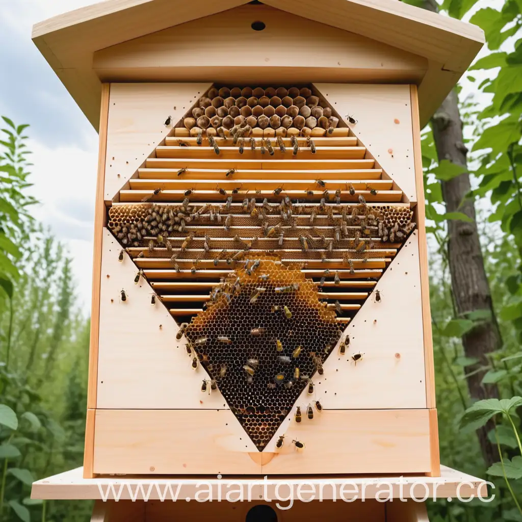 Frontal-Projection-of-Wooden-Beehive-for-Bee-Breeding