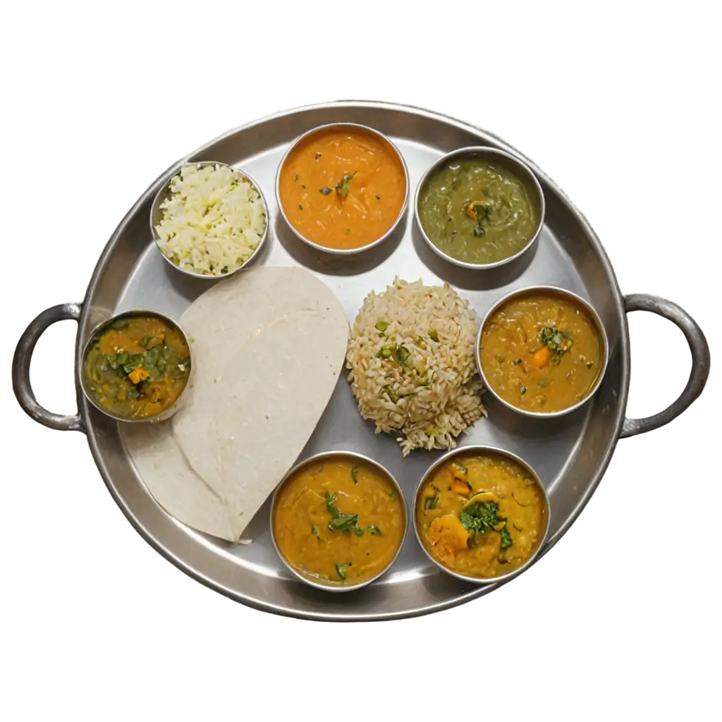 Mill-Thali-Veg-PNG-Image-HighQuality-Transparent-Visual-for-Culinary-Art