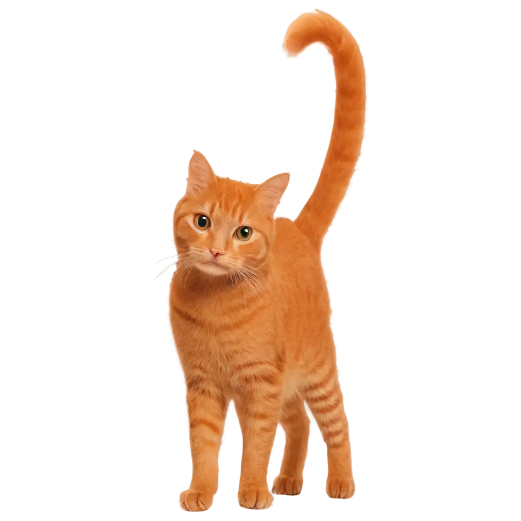 HighQuality-PNG-Image-of-an-Orange-Cat-Ideal-for-Digital-Art-and-Print-Projects