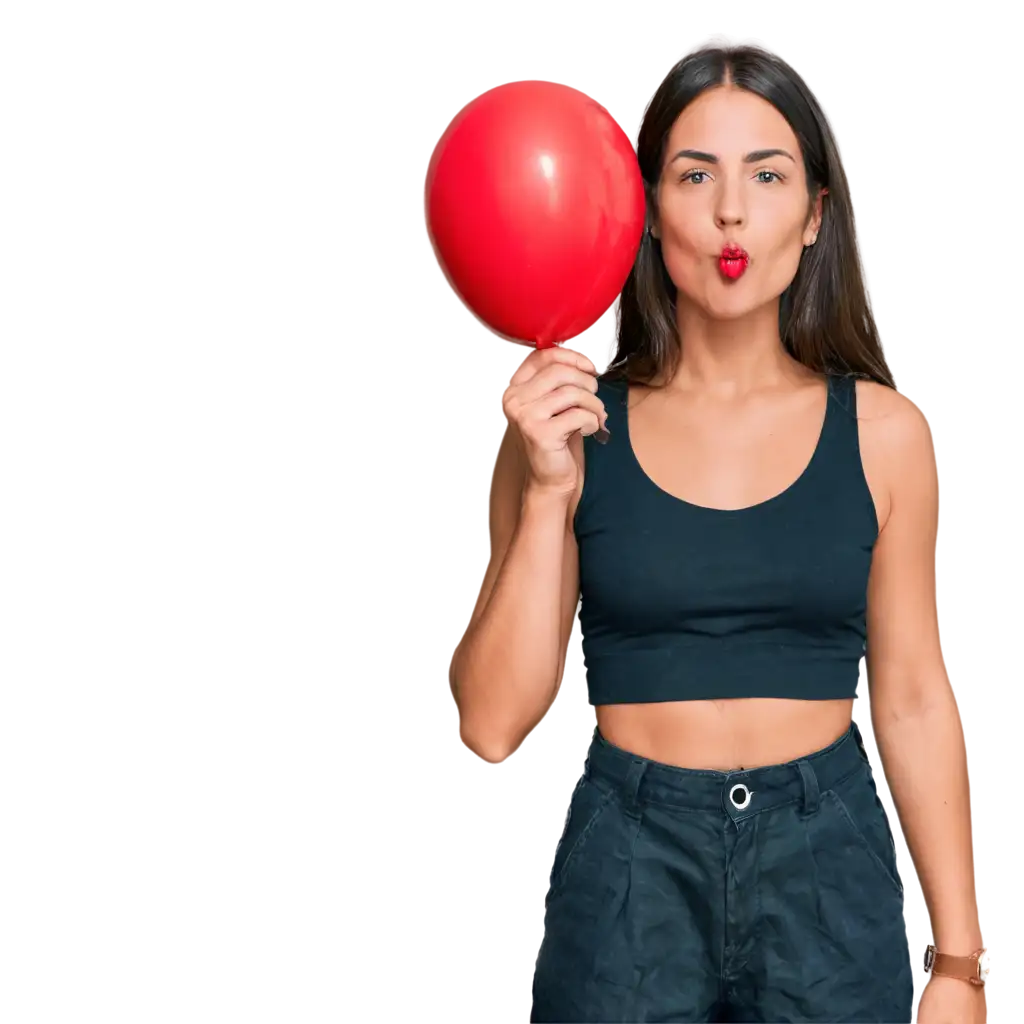 PNG-Image-Woman-Inflating-a-Red-Balloon-with-Her-Mouth