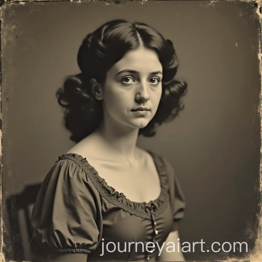 Vintage-1842-Daguerreotype-Portrait-of-an-Elegant-Young-Lady