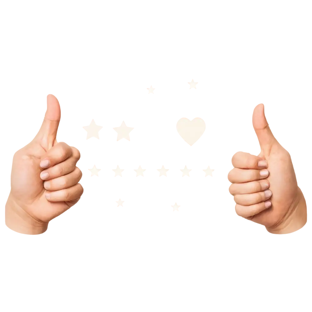 HighQuality-PNG-Image-Representing-Customer-Satisfaction-with-ThumbsUp-and-FiveStar-Rating