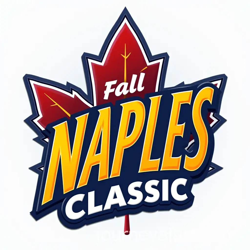 Esports-Logo-Featuring-Maple-Leaf-for-Naples-Fall-Classic-with-Bold-Text-and-Vibrant-Colors