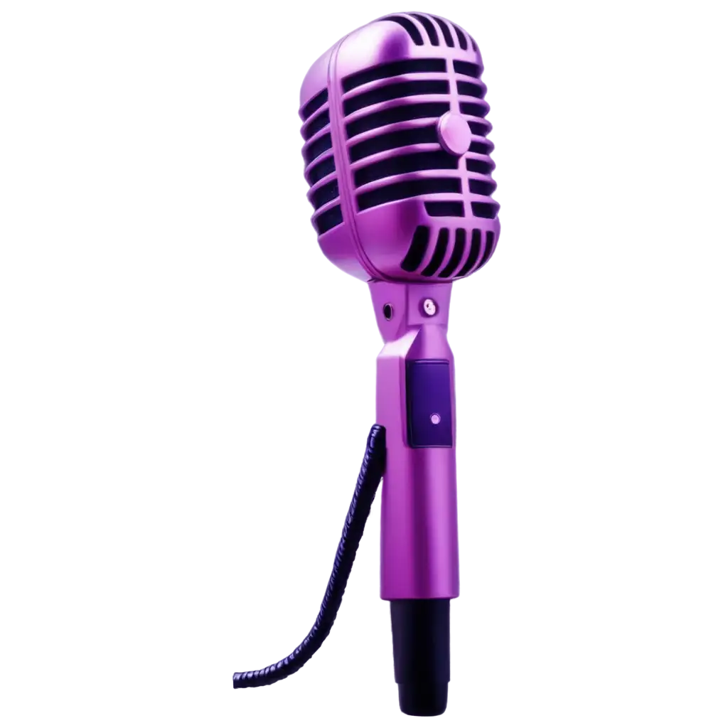 Vibrant-Purple-and-Pink-Karaoke-Microphone-PNG-Image-for-HighQuality-Visuals