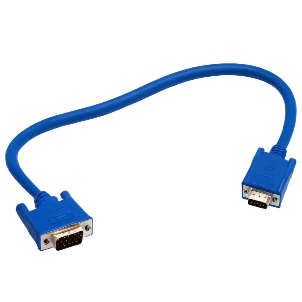 Blue-VGA-Cable-PNG-Image-for-HighQuality-Visuals-and-Clarity