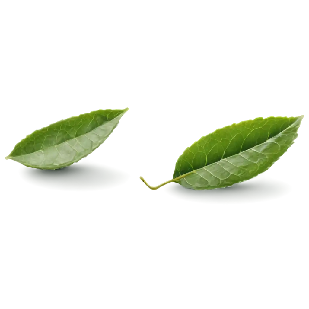 HighQuality-PNG-Image-of-Two-Tea-Leaves-for-Versatile-Usage