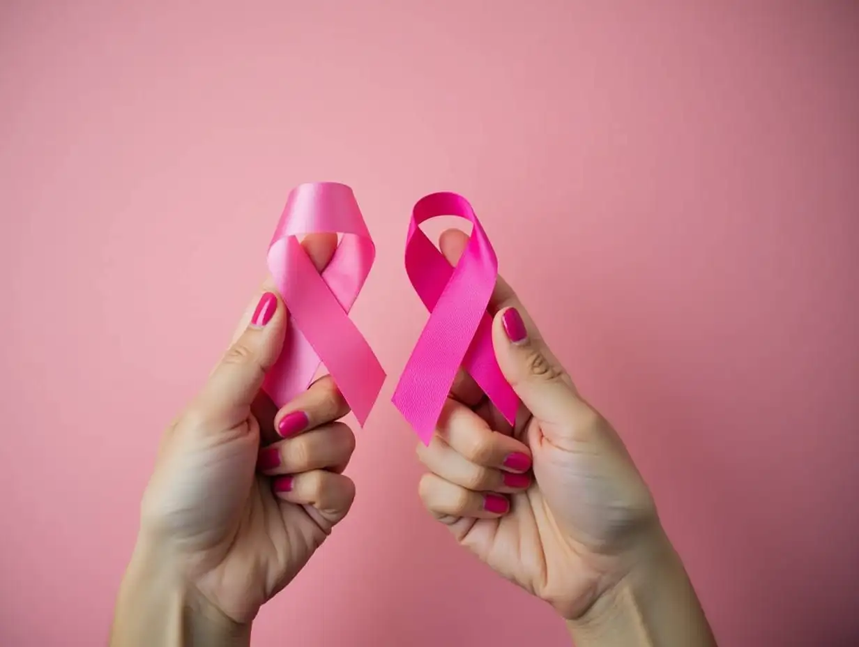 Hands-Holding-Pink-Ribbons-Toning-Background