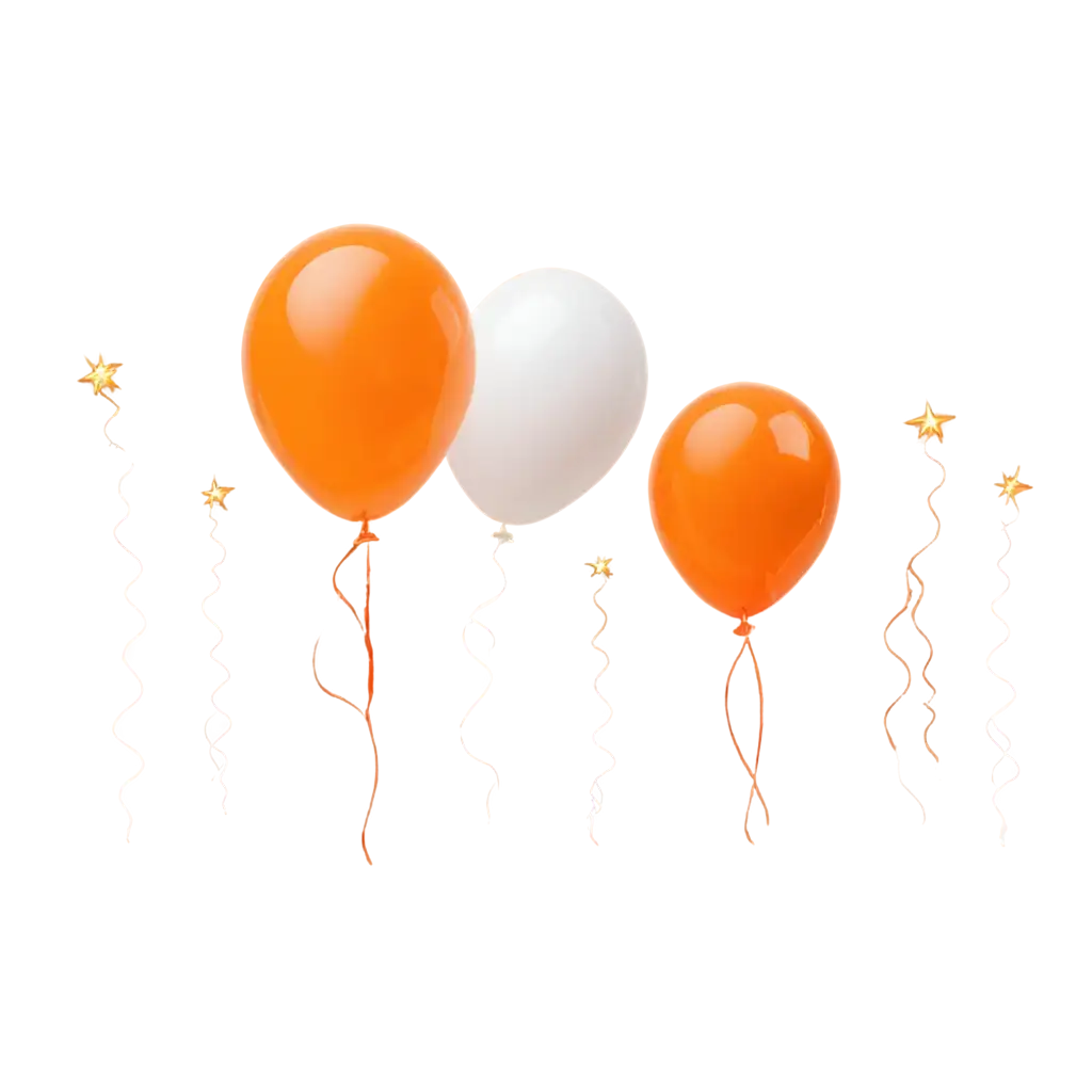 Orange-and-White-Balloons-for-Birthday-PNG-Perfect-for-Celebrations-and-Party-Designs