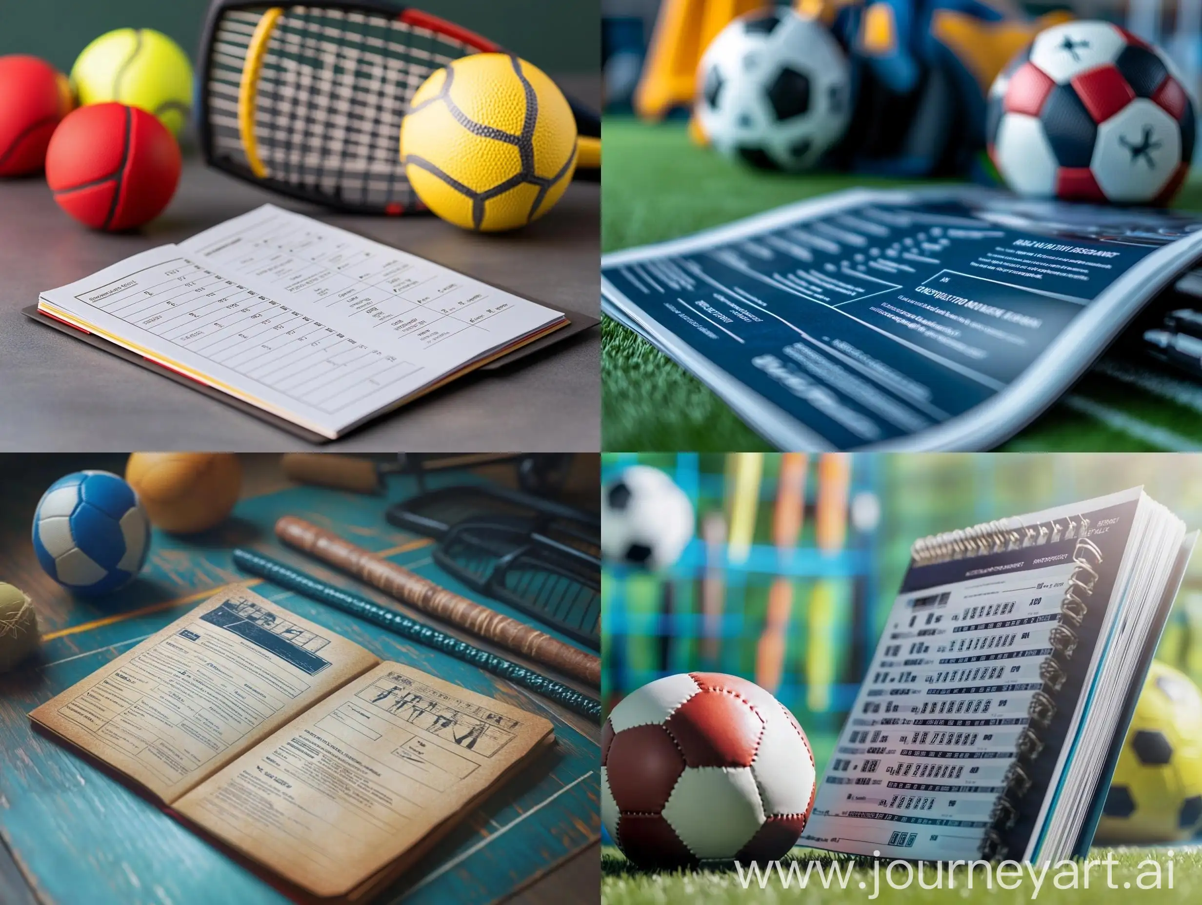 Dynamic-Sports-Brochure-with-Match-Schedule-and-Equipment-Display