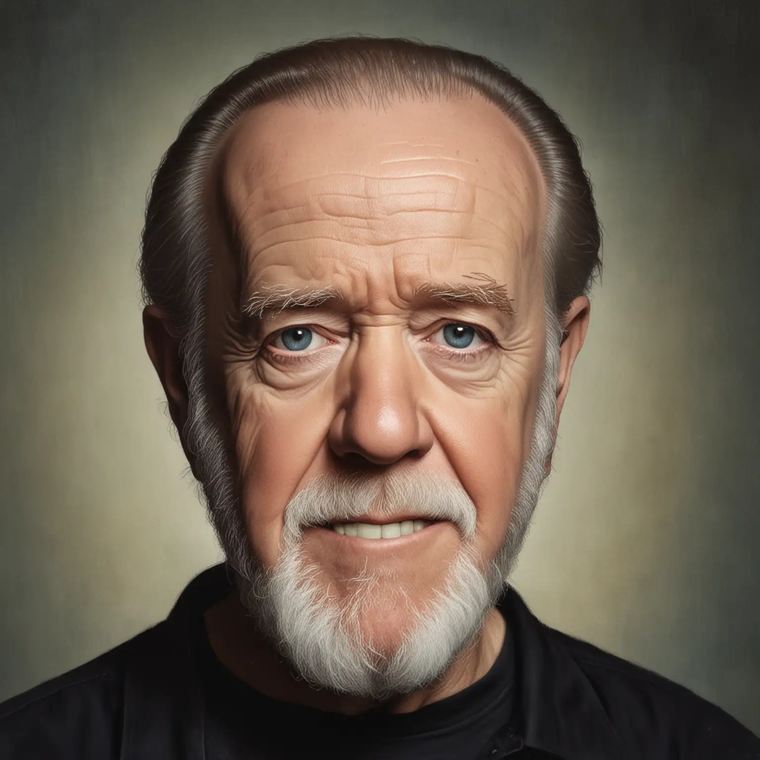 Portrait of George Carlin Legendary Standup Comedian