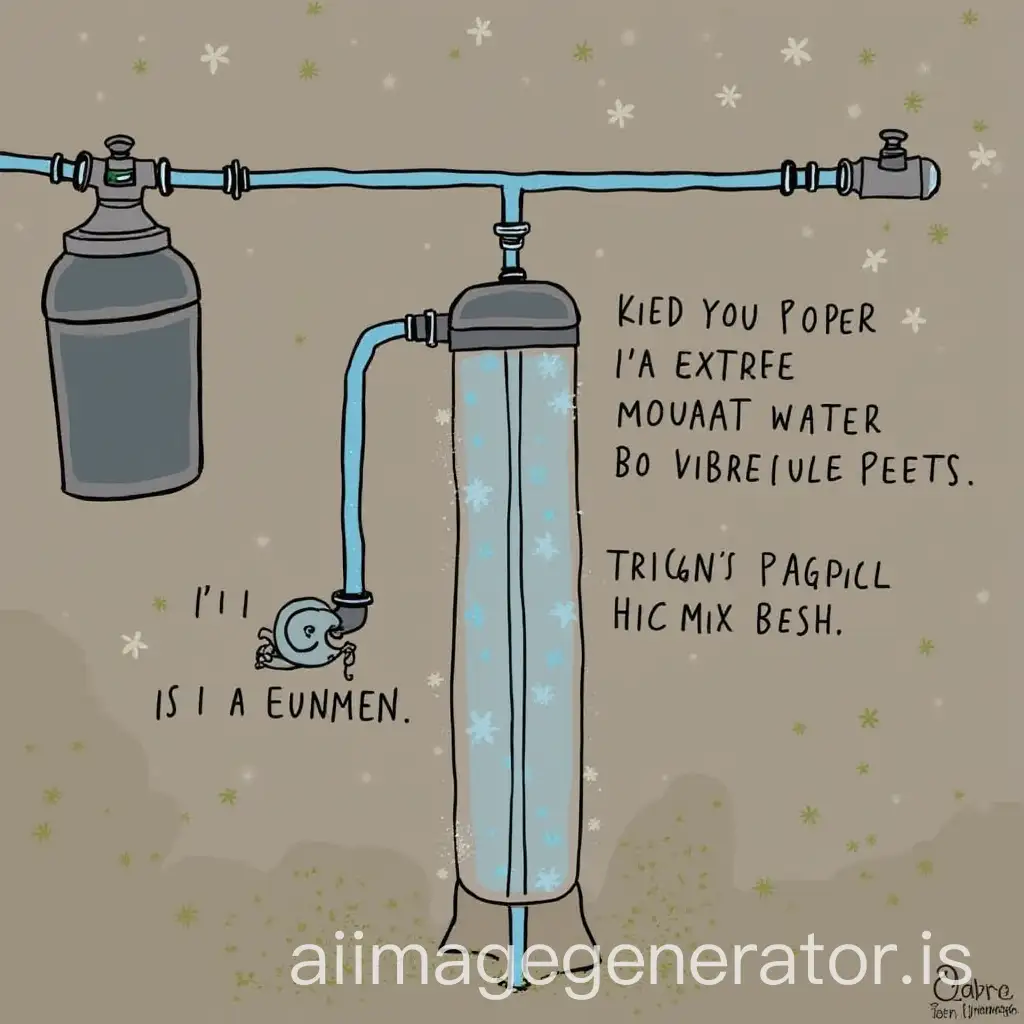 Change water filter with homemade instructions