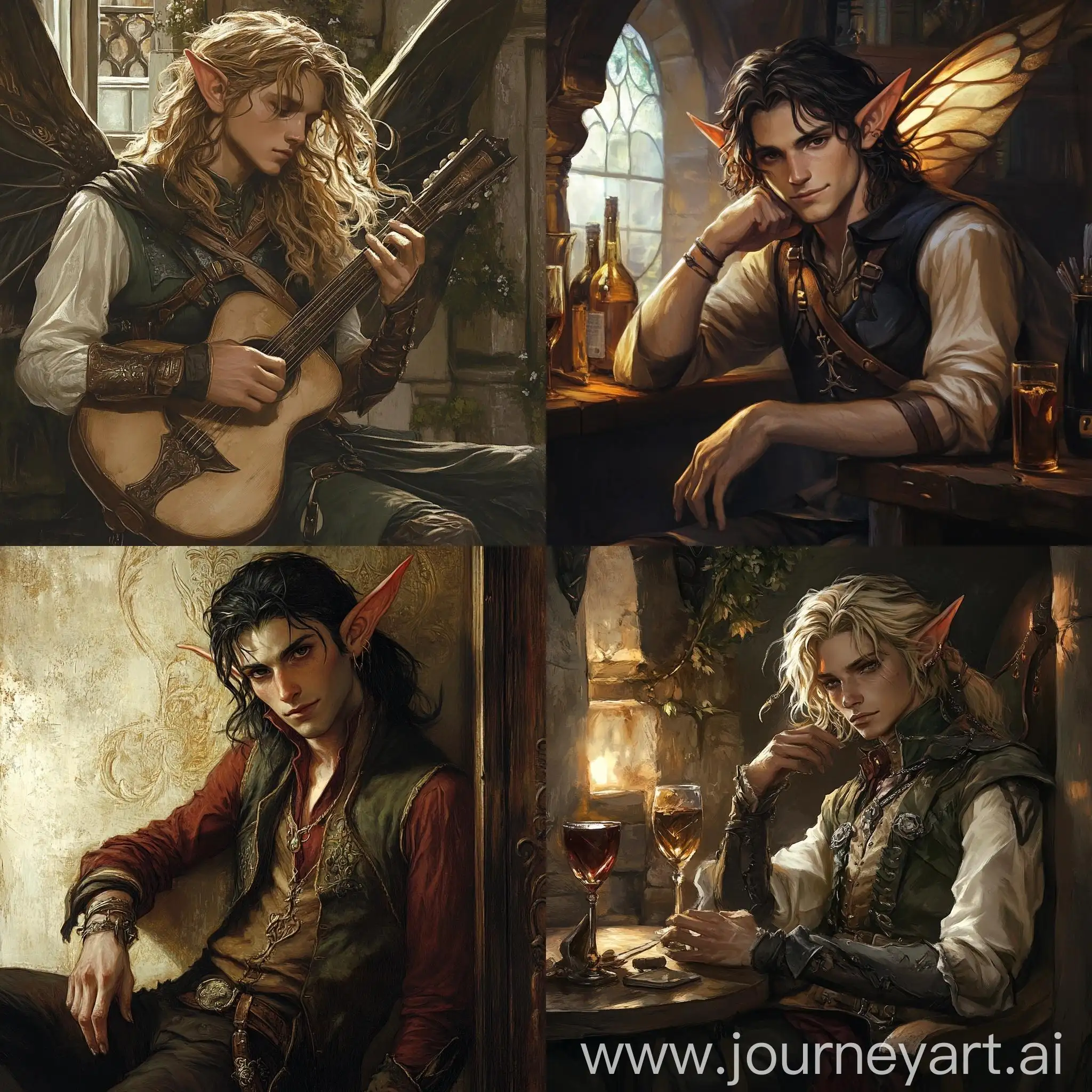 Young-Elf-Bard-of-the-College-of-Eloquence-in-a-Tavern-Setting