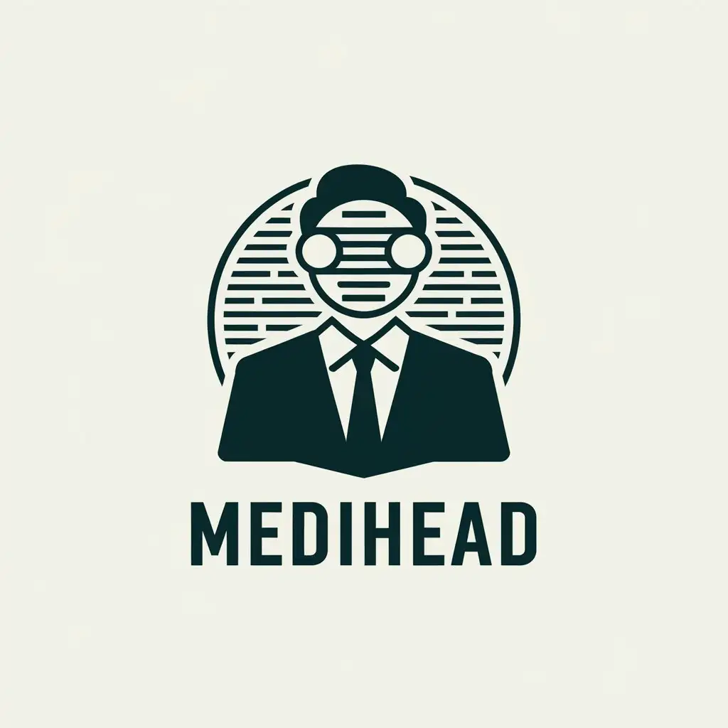 LOGO-Design-for-Medihead-Peaceful-Mediator-Mascot-with-Clear-Background