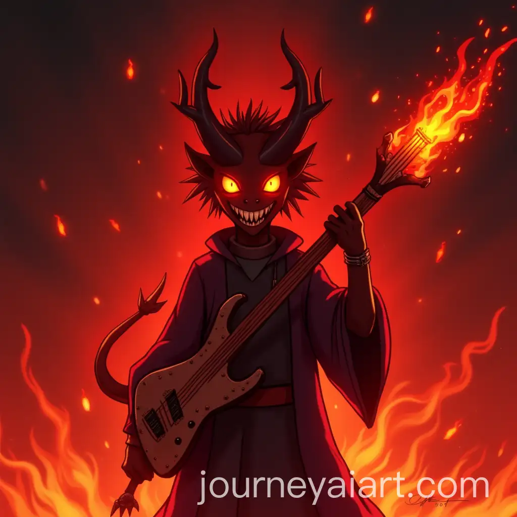 Fiery-RedAI-Image-Prompt-Expansion-Demon-Anime-Character-with-Glowing-Eyes-and-Holding-a-Gajde-Instrument