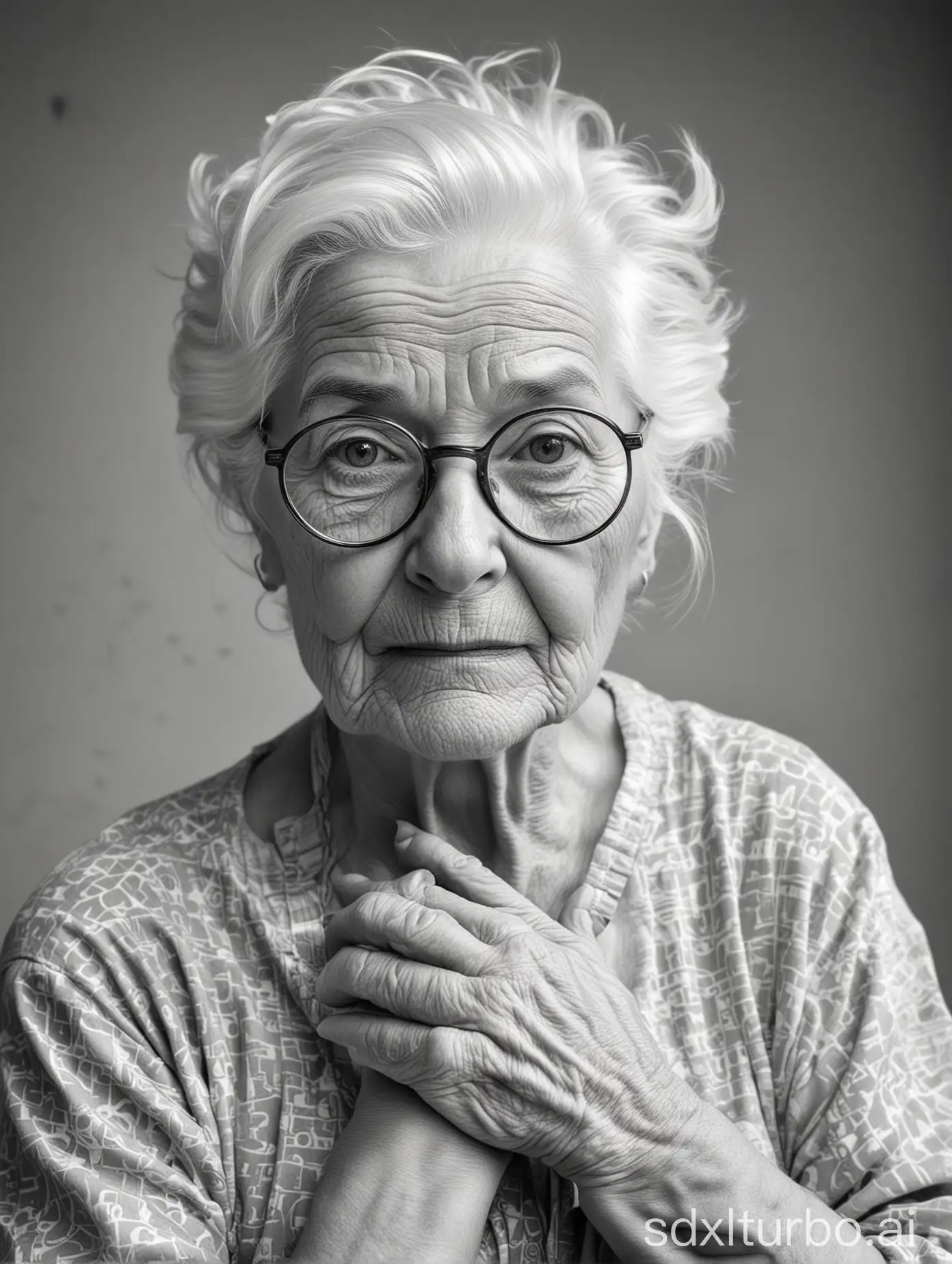 Portrait-of-an-Elderly-White-Grandma-with-Glasses-and-Wrinkles