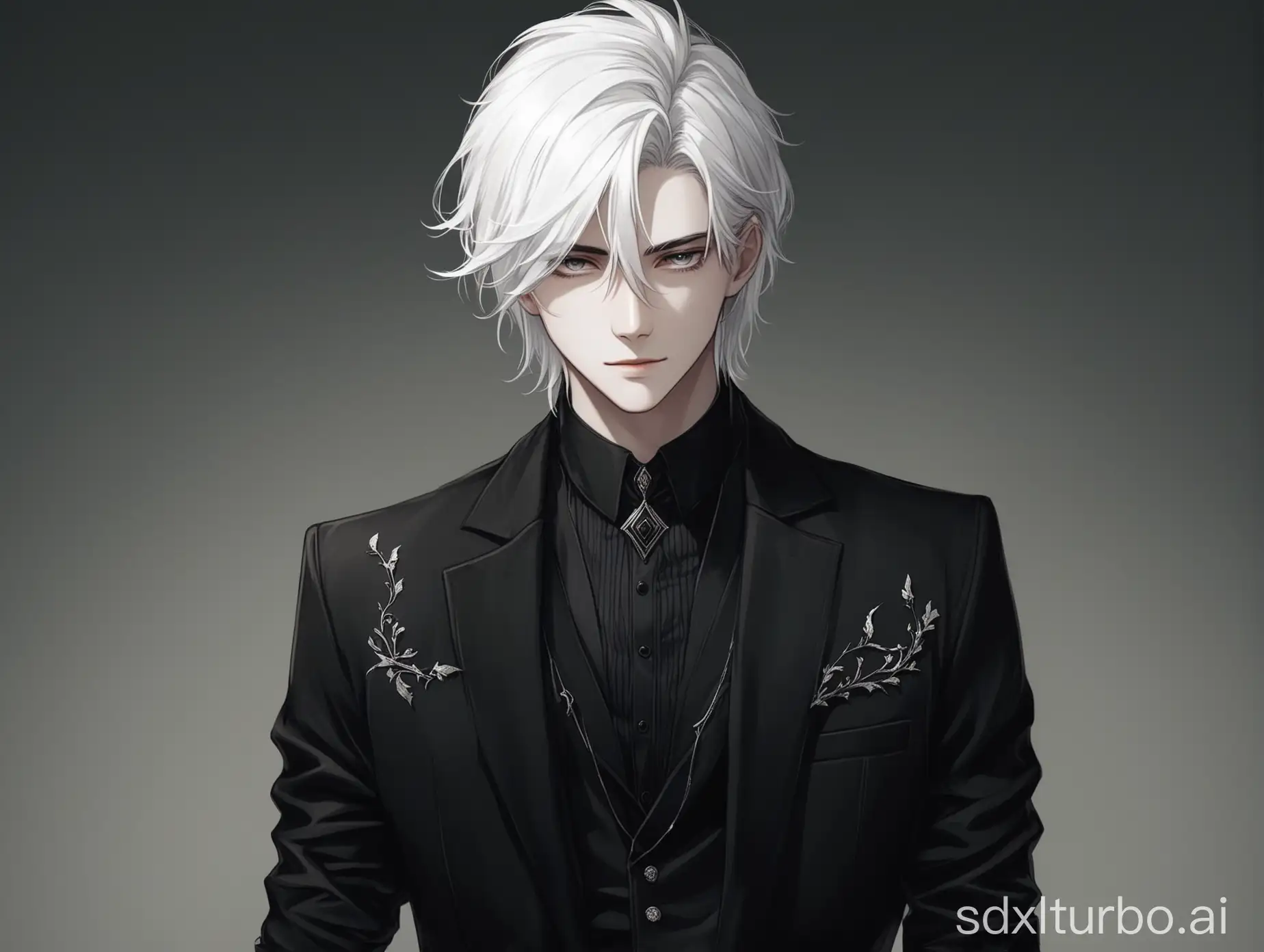 Stylish-Boy-with-White-Hair-in-Dark-Clothing