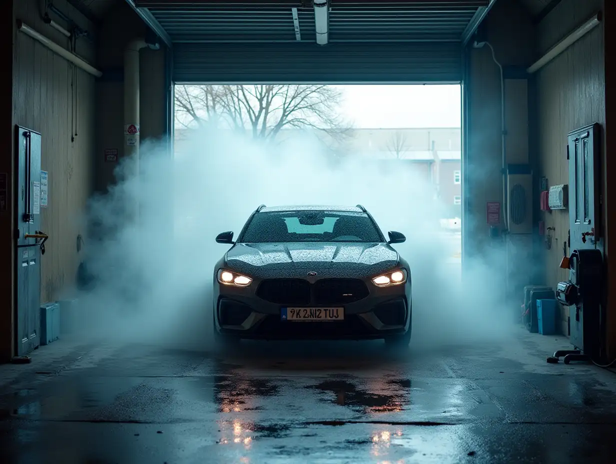 inside a car wash