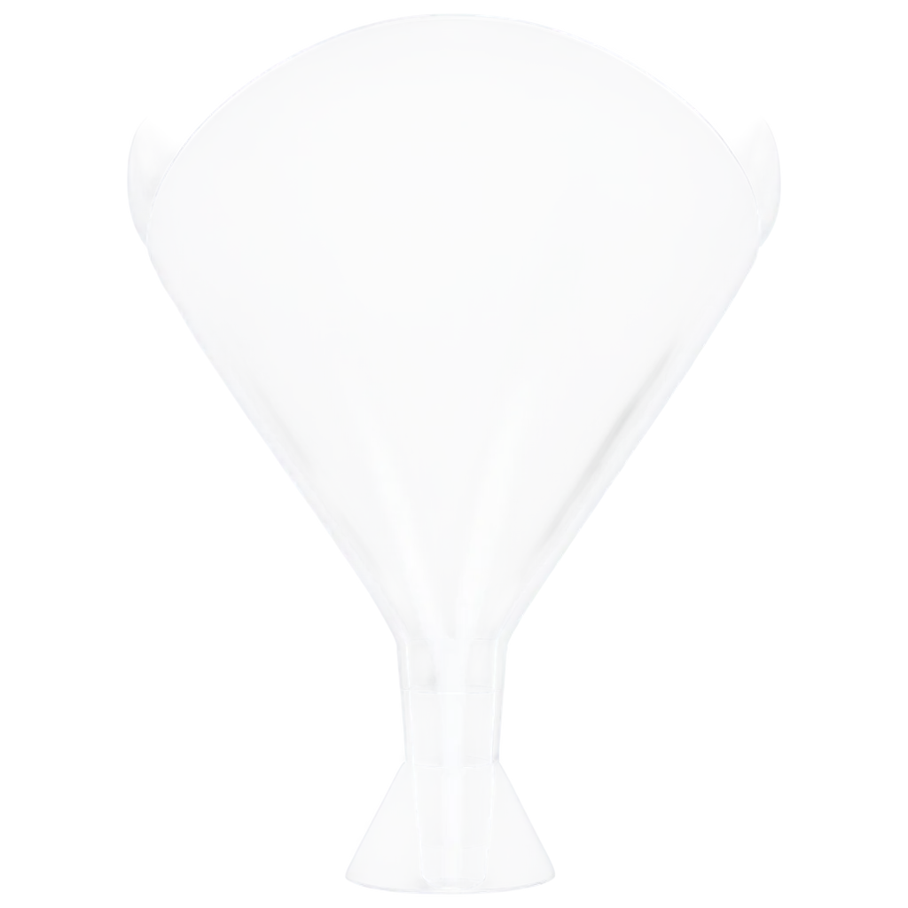 A 3D transparent funnel