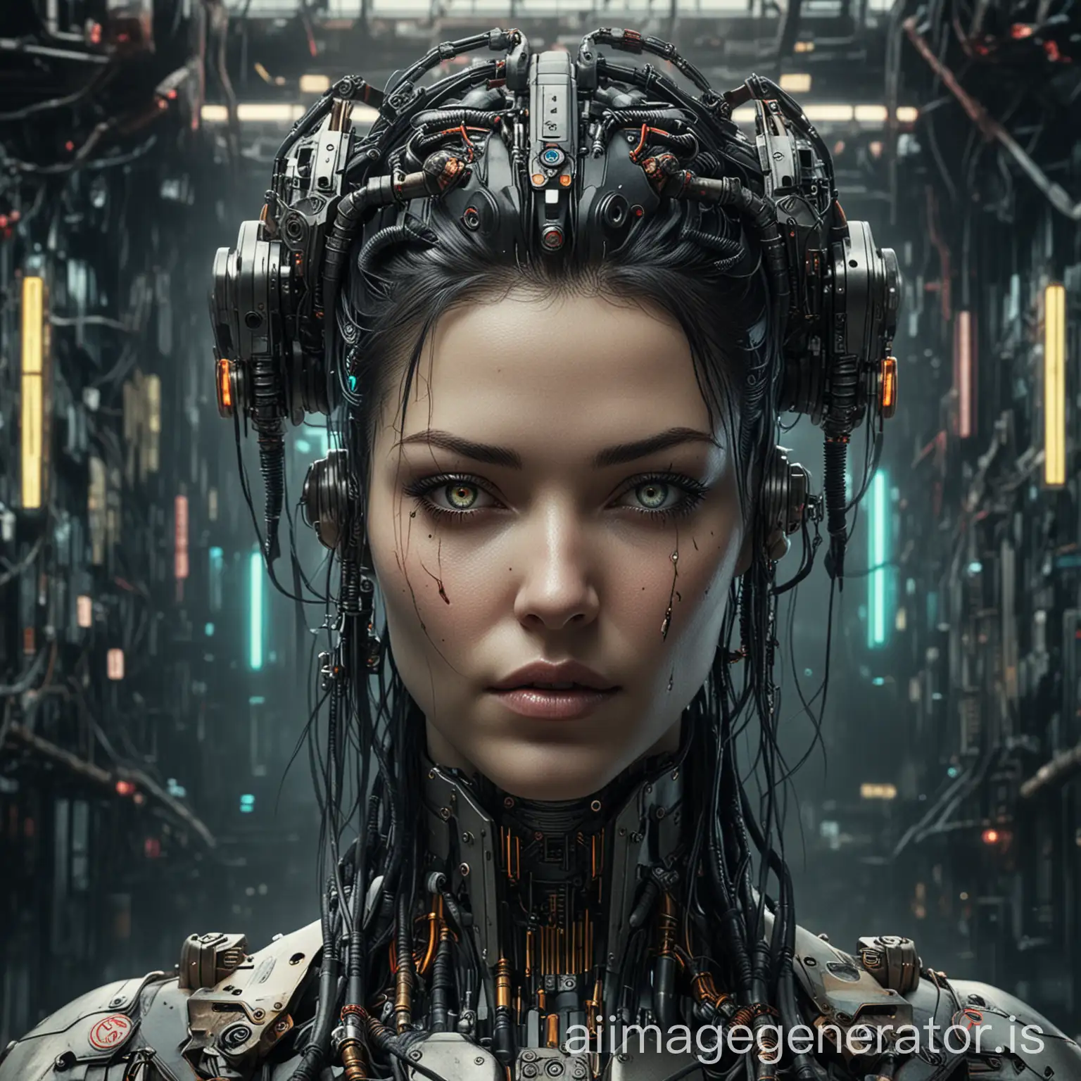 Generate a mechanical being photo for me (you can refer to Cyberpunk, but not be Cyberpunk) as the cover of my novel