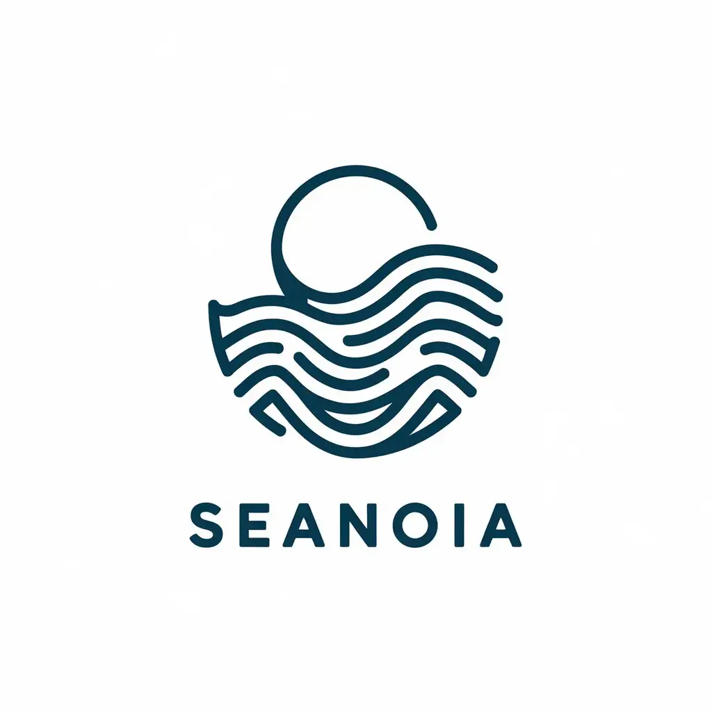 LOGO Design for Seanoia SeaThemed Complex Vector Logo for Sports Fitness Industry