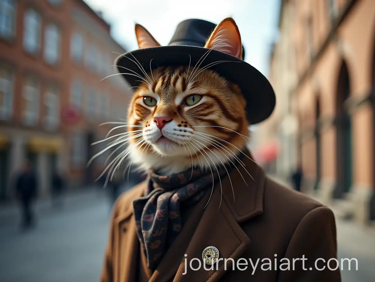 Stylish-Cat-Dandy-in-Urban-Fashion