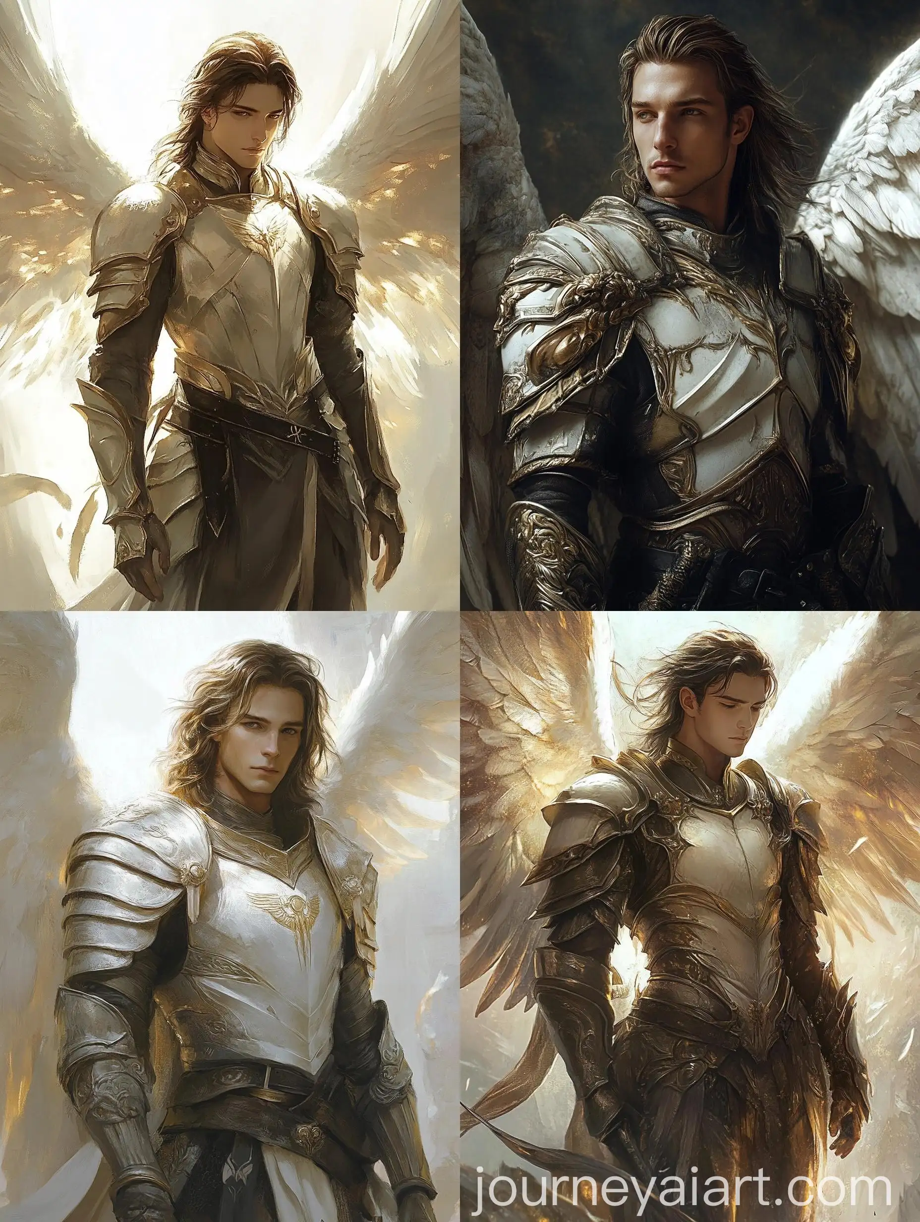 Handsome-Angelic-Warrior-in-Neutral-Color-Armor-Standing-in-Light
