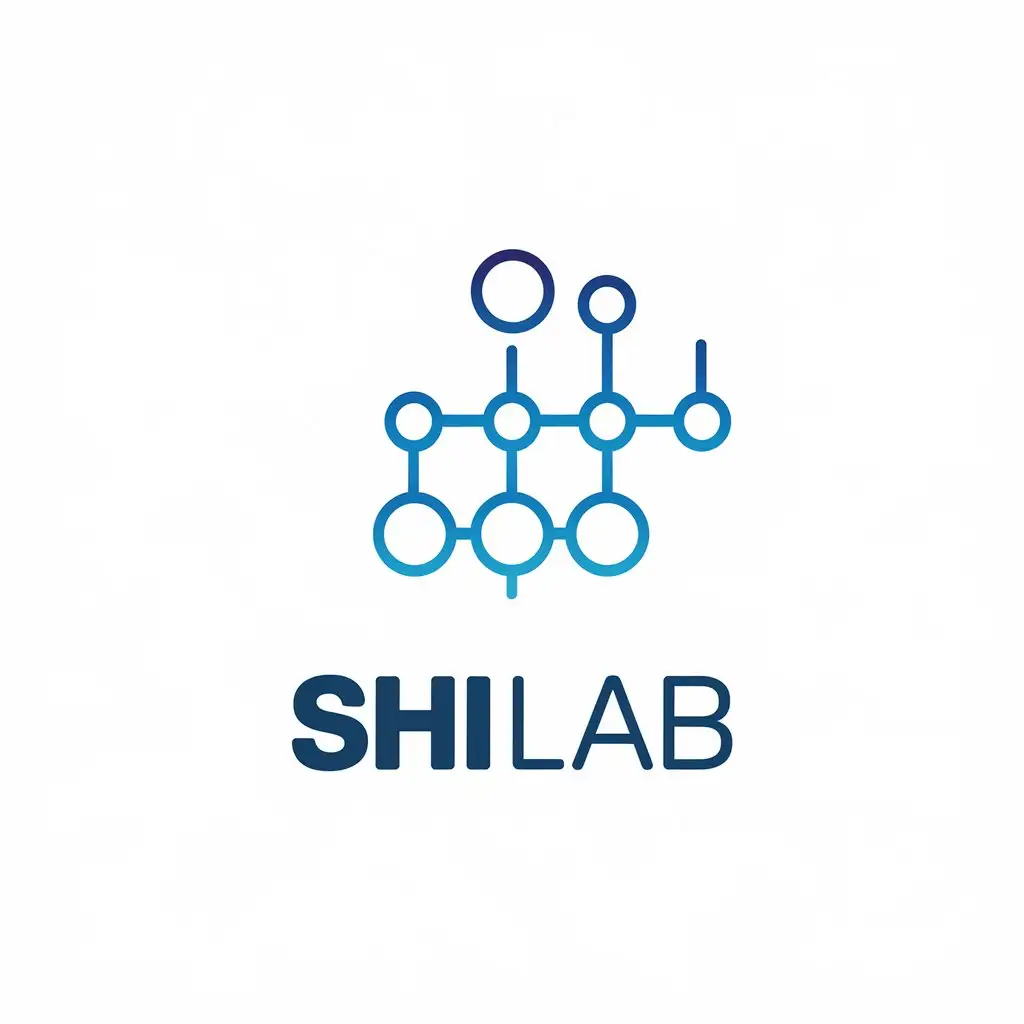 LOGO-Design-for-Shi-Lab-Vector-Logo-with-Polypeptide-Molecules