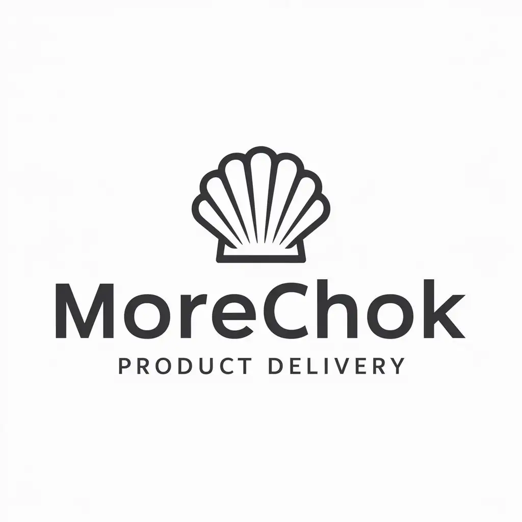 LOGO-Design-for-Morechok-Elegant-Seashell-Symbol-for-Product-Delivery