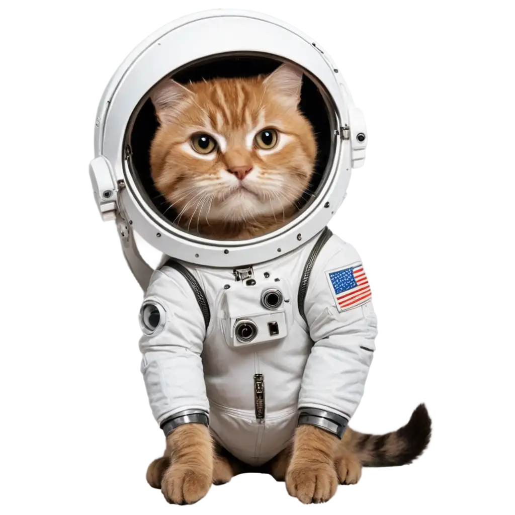 Unique-PNG-of-an-Astronaut-with-a-Cat-Head-Captivating-Space-Art-for-Digital-Enthusiasts