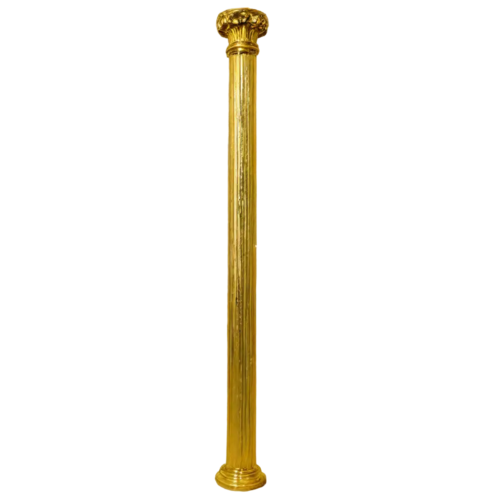 Golden-Pillar-PNG-Image-Symbolic-Representation-of-Strength-and-Illumination