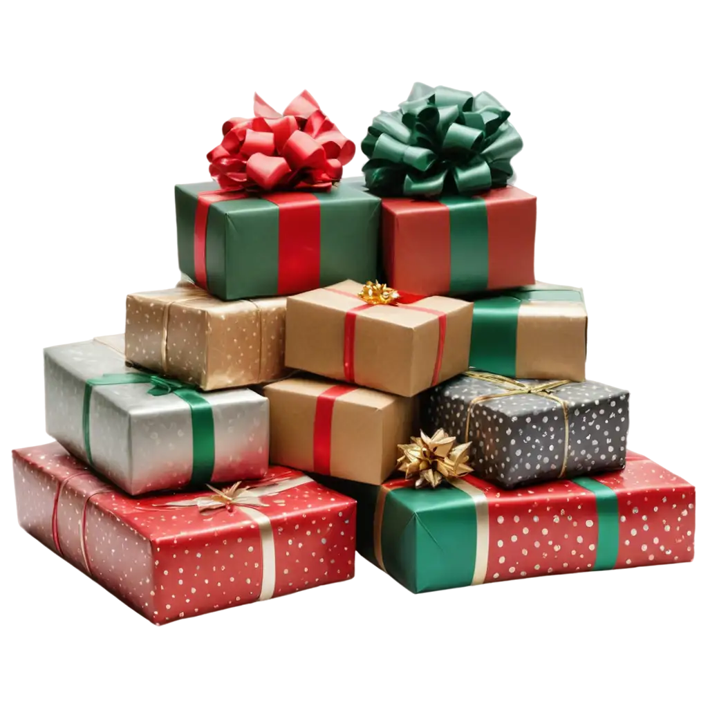 Vibrant-Christmas-Presents-in-a-Pile-HighQuality-PNG-for-Festive-Designs