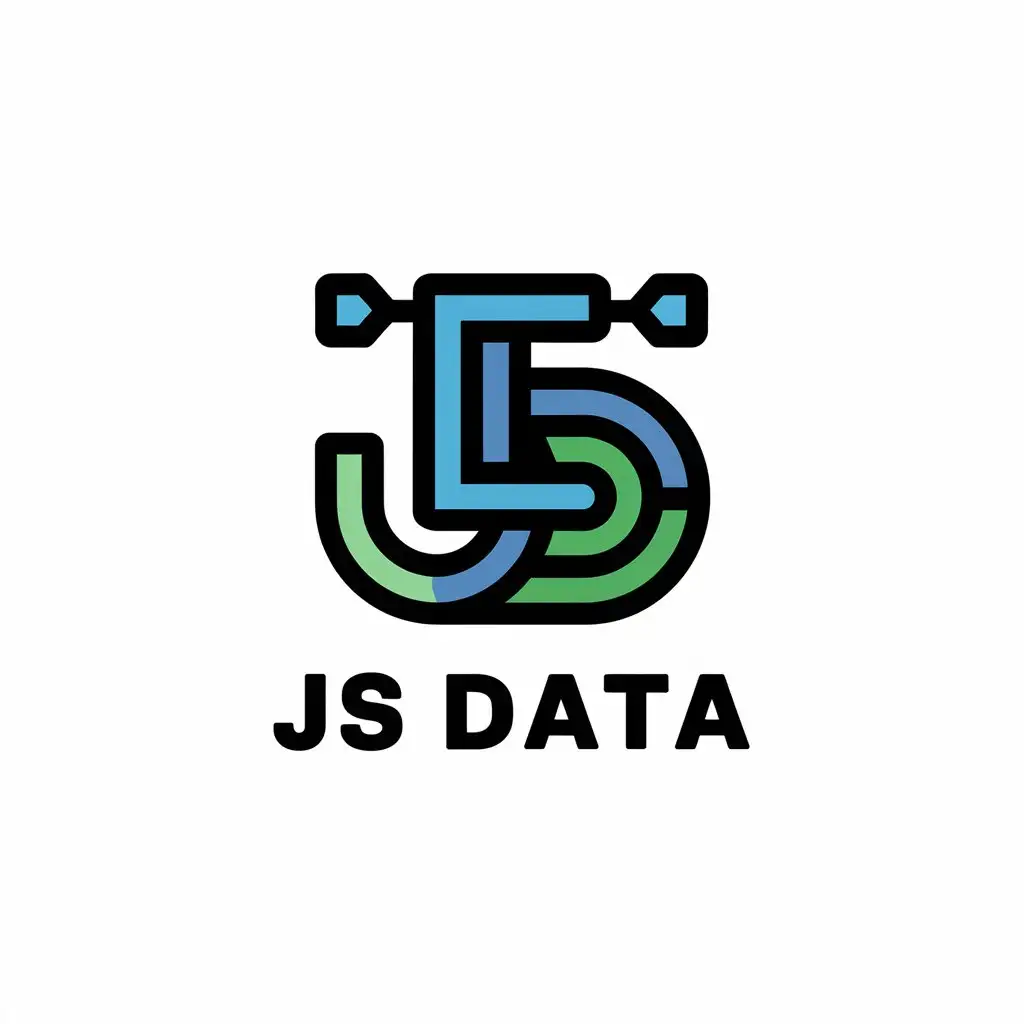 LOGO Design For JS Data Modern Corporate Logo with Sleek Design and Versatile Appeal