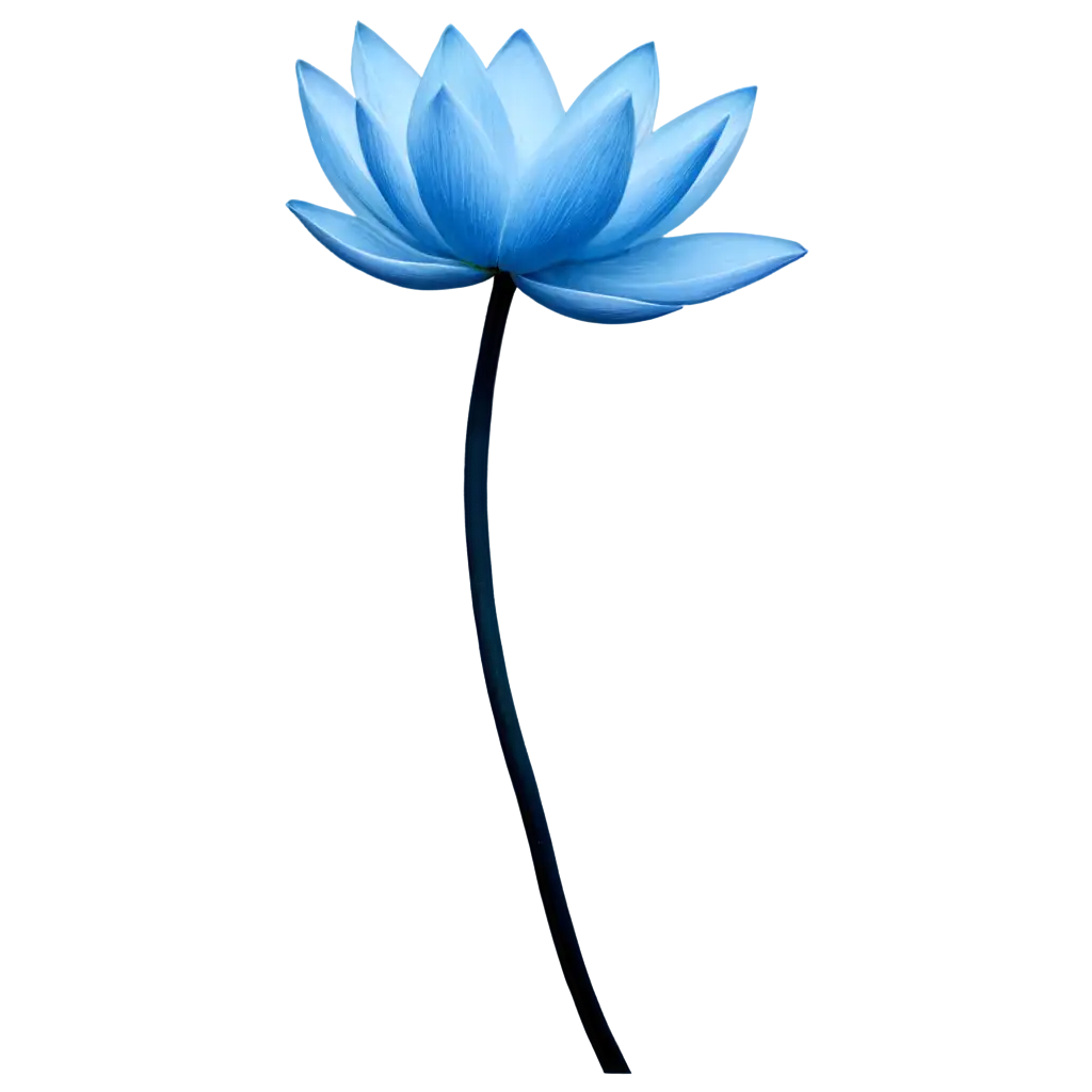 Exquisite-PNG-Image-Elegant-Lotus-Flower-with-Blue-Petals-and-Black-Core