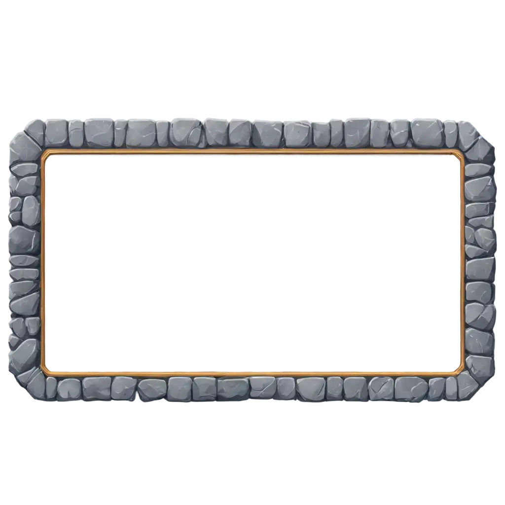 Rectangular-Stone-UI-Frame-PNG-Image-for-RPG-Game