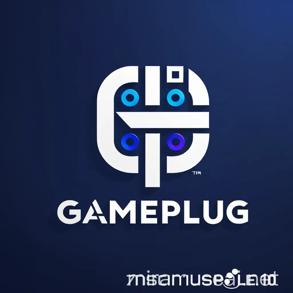 Futuristic Logo Design for GamePlug Gaming Accessories Brand