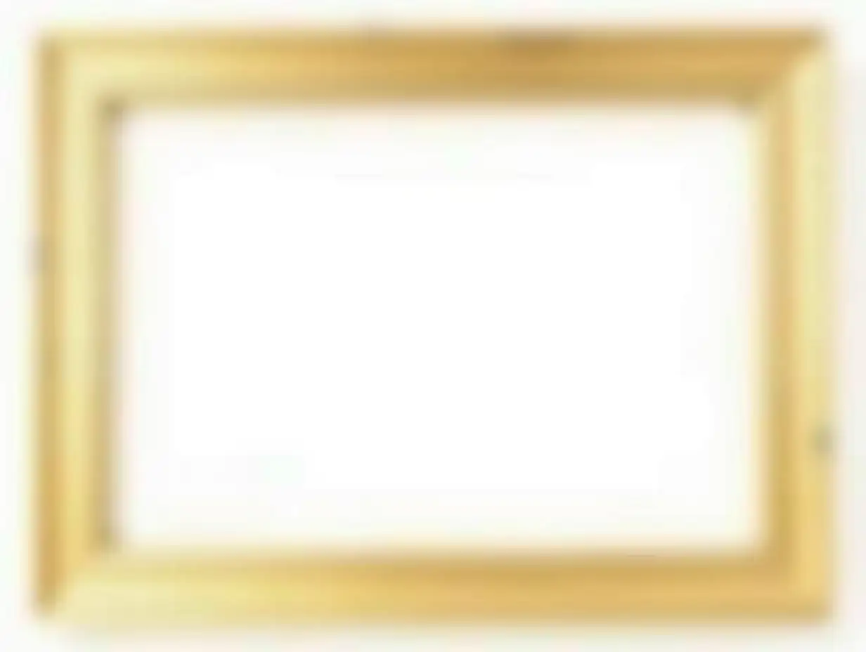 Gold-Framed-Picture-on-White-Background